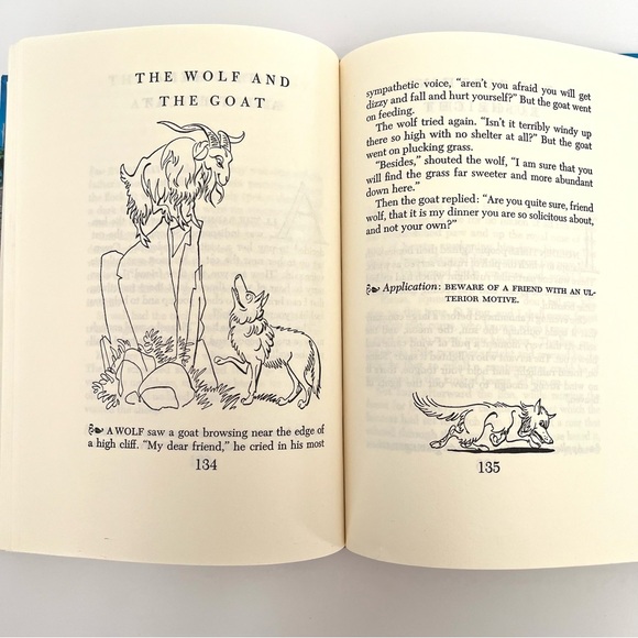 Aesop's Fables Illustrated Junior Library Fritz Kredel Vintage Copyright 1947 - Picture 8 of 8